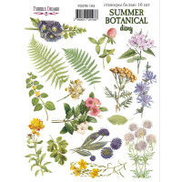 Набір наклейок (стікерів) 16 шт Summer botanical diary №193 Літній Ботанічний Щоденник