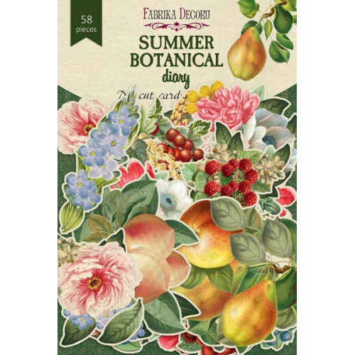 Набор высечек коллекция Summer botanical diary 58 шт