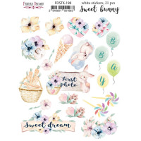 Набор наклеек (стикеров) 21 шт Sweet bunny №198 Милый Кролик