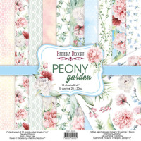 Набор скрапбумаги Пионовый Сад Peony garden 20x20 см, 10 листов