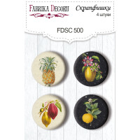 Скрапфишки набор 4шт Botany exotic №500