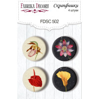 Скрапфишки набор 4шт Botany exotic №502