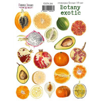 Набір наклейок (стікерів) 19 шт Botany exotic №206 Ботанічна Екзотика