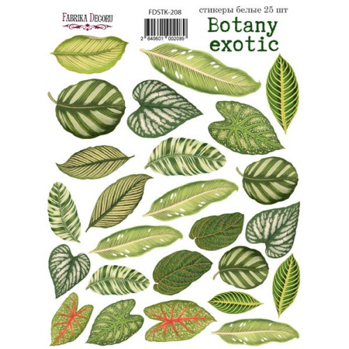 Набор наклеек (стикеров) 25 шт Botany exotic №208 Ботаническая Экзотика