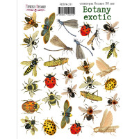 Набір наклейок (стікерів) 30 шт Botany exotic №211 Ботанічна Екзотика