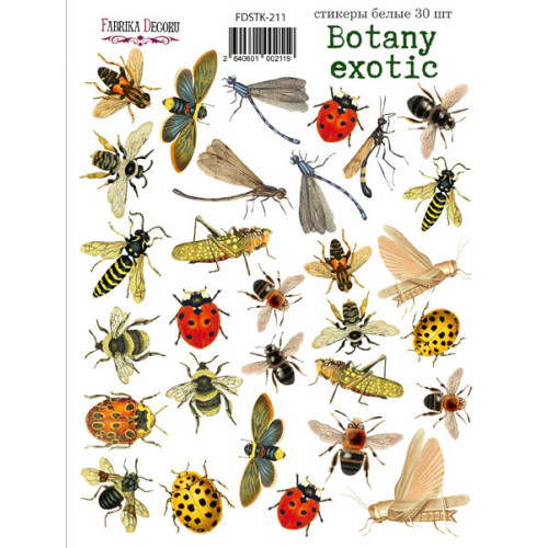 Набор наклеек (стикеров) 30 шт Botany exotic №211 Ботаническая Экзотика