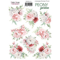 Набор наклеек (стикеров) 8 шт Peony garden №214 Пионовый Сад