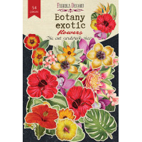 Набор высечек коллекция Botany exotic flowers 54 шт
