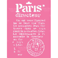 Трафарет багаторазовий XL (30х21 см), Париж №086