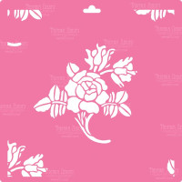 Трафарет многоразовый XL (30х30 см), Букет №134