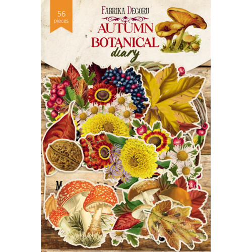 Набор высечек коллекция Autumn botanical diary 63 шт