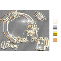 Заготівля мега шейкера Кругла рамка із рюкзаком Дерево