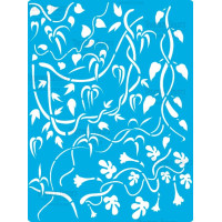 Трафарет многоразовый 15x20 см Лианы с листьями №411