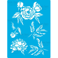 Трафарет многоразовый 15x20 см Peony garden №417