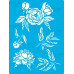 Трафарет багаторазовий 15x20 см Peony garden №417