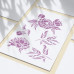 Трафарет багаторазовий 15x20 см Peony garden №417