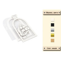 Заготівля для шейкера Корабель у пляшці 5,9x12,9 см Молочний
