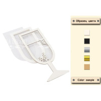 Заготовка для шейкера Бокал шампанского 6x14,8 см Серебряный