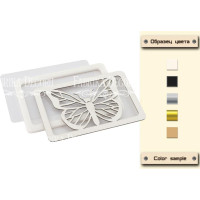 Заготовка для шейкера Бабочка 11,6x7,6 см Дерево