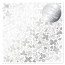 Ацетатний лист із фольгуванням Silver Winterberries 30,5х30,5 см (Вінтерберрі)