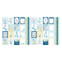 Набор полос с картинками для декорирования My cute Baby elephant boy 5 шт 5х30,5 см