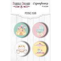 Скрапфишки набор 4шт My cute Baby elephant girl №538