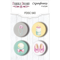Скрапфішки набір 4шт My cute Baby elephant girl №540