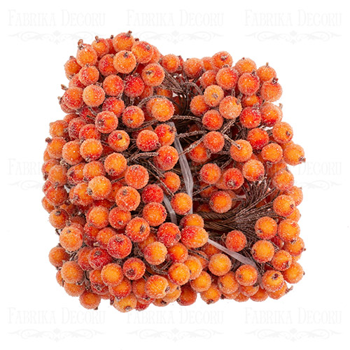 Набор сахарных ягод калины Оранжевый 20 шт