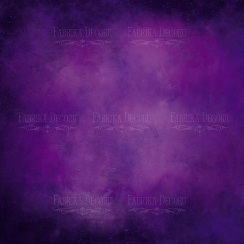 Лист двусторонней бумаги для скрапбукинга Violet aquarelle & Lavender №42-04 30,5х30,5 см (Фиолетовая акварель и лаванда)