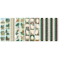 Набор полос с картинками для декорирования Forest life 5 шт 5х30,5 см