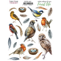 Набір наклейок (стікерів) 23 шт Forest life №262 Життя у Лісі