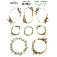 Набор наклеек (стикеров) 8шт Forest life №263 Жизнь в Лесу
