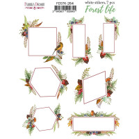 Набір наклейок (стікерів) 7 шт Forest life №264 Життя у Лісі