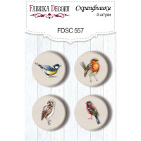 Скрапфишки набор 4шт Forest life №557