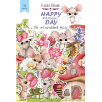 Набор высечек коллекция Happy mouse day 45 шт Набор высечек коллекция Happy mouse day 45 шт
