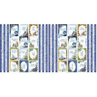 Набір смуг з картинками для декорування Country winter 5 шт 5х30,5 см