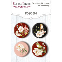 Скрапфишки набор 4шт Miracle flowers №574