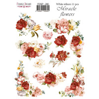 Набір наклейок (стікерів) 11 шт Miracle flowers №280 Чудові Квіти