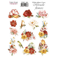 Набір наклейок (стікерів) 13 шт Miracle flowers №283 Чудові Квіти