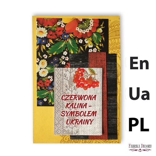 Набор для создания открытки Inspired by Ukraine №4 PL (польск)