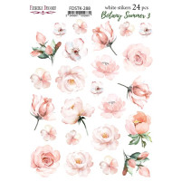 Набор наклеек (стикеров) 24 шт Botany summer №288 Ботаническое Лето
