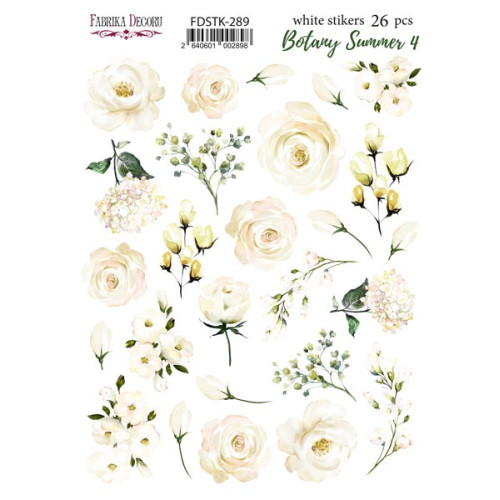 Набір наклейок (стікерів) 26 шт Botany summer №289 Ботанічне Літо