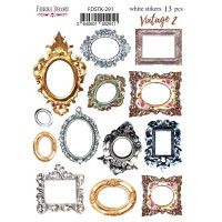 Набір наклейок (стікерів) 13 шт Vintage №291 Вінтаж