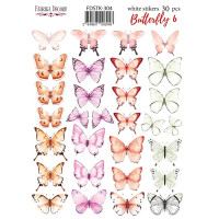 Набор наклеек (стикеров) 30шт Butterfly №304 Бабочка
