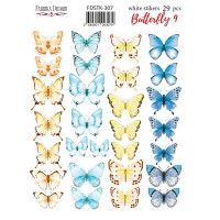 Набір наклейок (стікерів) 29 шт Butterfly №307 Метелик