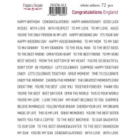 Набор наклеек (стикеров) 72 шт Congratulations EN (англ) №312