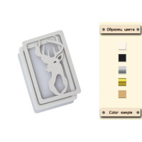 Заготівля для шейкера Олень 11,5x7,5 см Золото