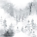 Лист двусторонней бумаги для скрапбукинга Winter melody №47-02 30,5х30,5 см (Зимняя мелодия)