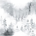Лист двостороннього паперу для скрапбукінгу Winter melody №47-02 30,5х30,5 см (Зимова мелодія)