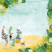Лист двостороннього паперу для скрапбукінгу Wild Tropics №49-01 30,5х30,5 см (Дикі тропіки)
